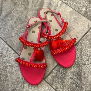 Boden hot pink sandals